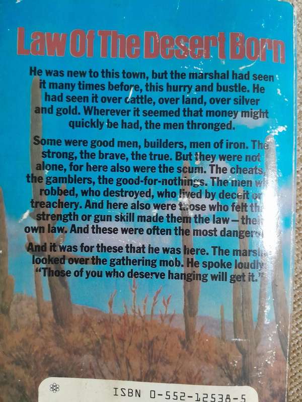 Louis L'Amour - Law of The Desert Born.
