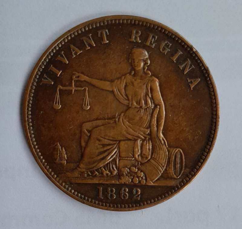 Token - 1 Penny, E. De Carle & Co, Merchants, Dunedin, Otago, New Zealand, 1862