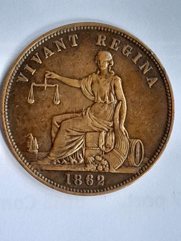 Token - 1 Penny, E. De Carle & Co, Merchants, Dunedin, Otago, New Zealand, 1862