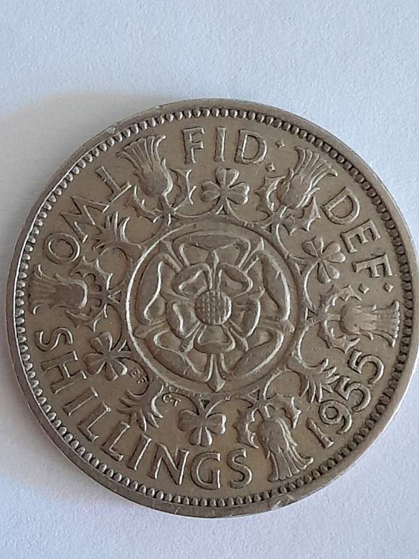 1955 2 Shillings - Elizabeth II