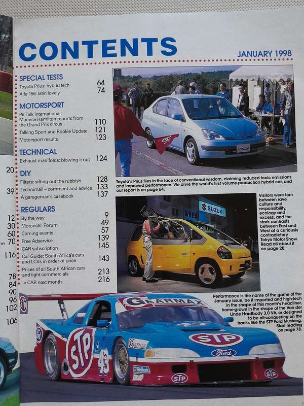 CAR MAGAZINE - January 1998.