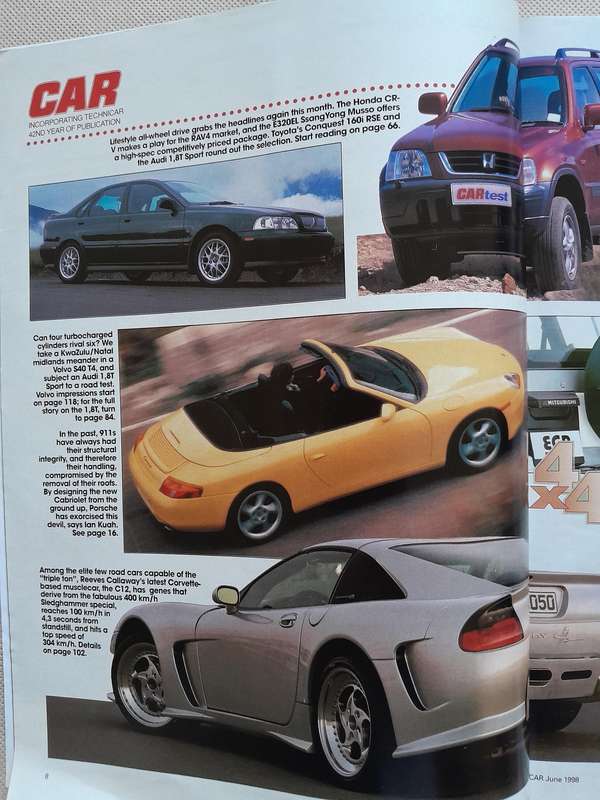 CAR MAGAZINE - June 1998.