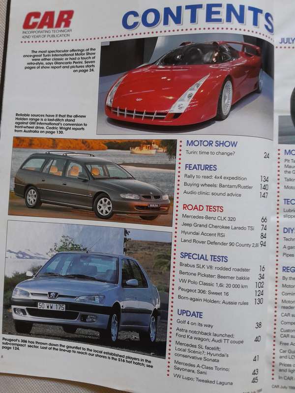 CAR MAGAZINE - July 1998.