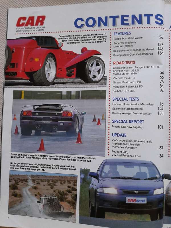 CAR MAGAZINE - August 1998.