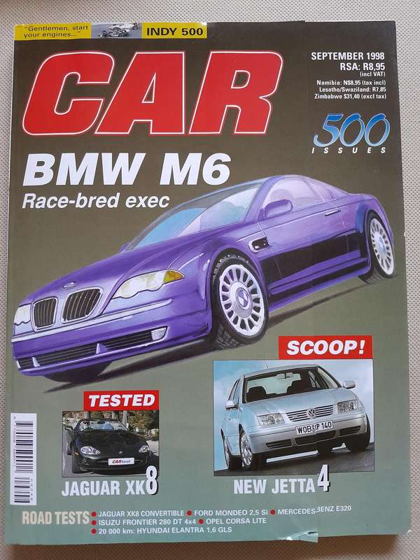 CAR MAGAZINE - 500 Issue - September 1998. Collectors Item.