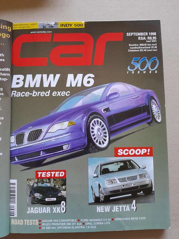 CAR MAGAZINE - 500 Issue - September 1998. Collectors Item.