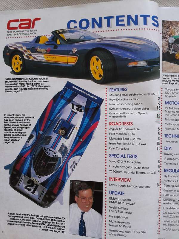 CAR MAGAZINE - 500 Issue - September 1998. Collectors Item.