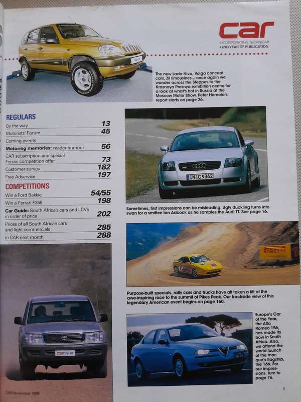 CAR MAGAZINE - November 1998.