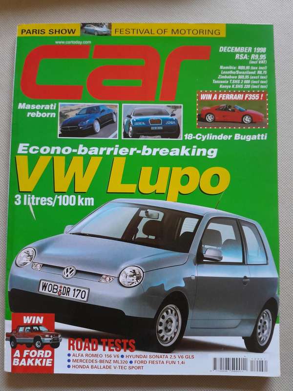 CAR MAGAZINE - December 1998.