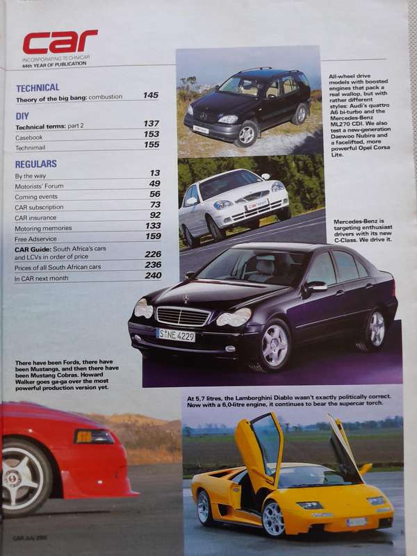 CAR MAGAZINE - July 2000.