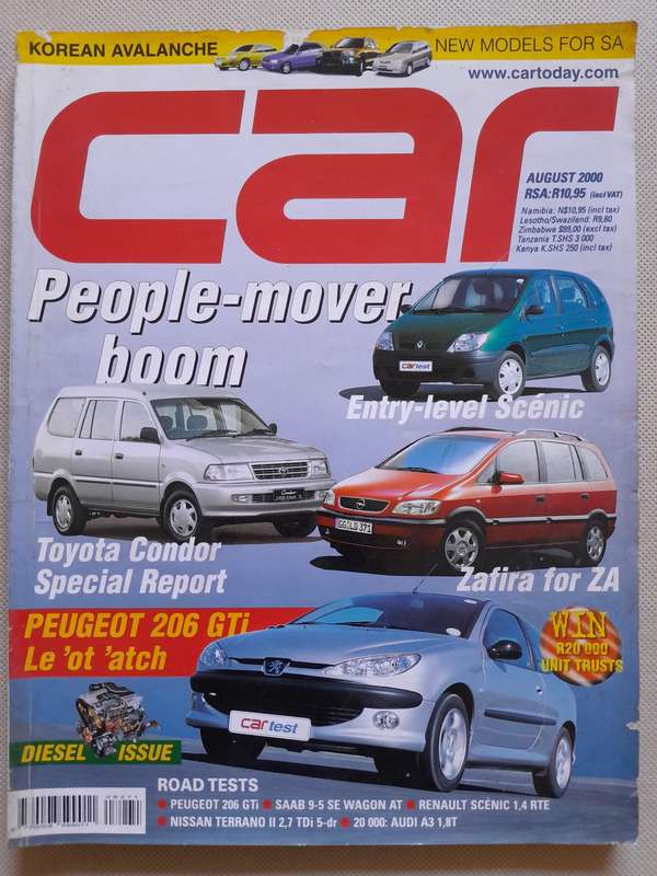 CAR MAGAZINE - August 2000.