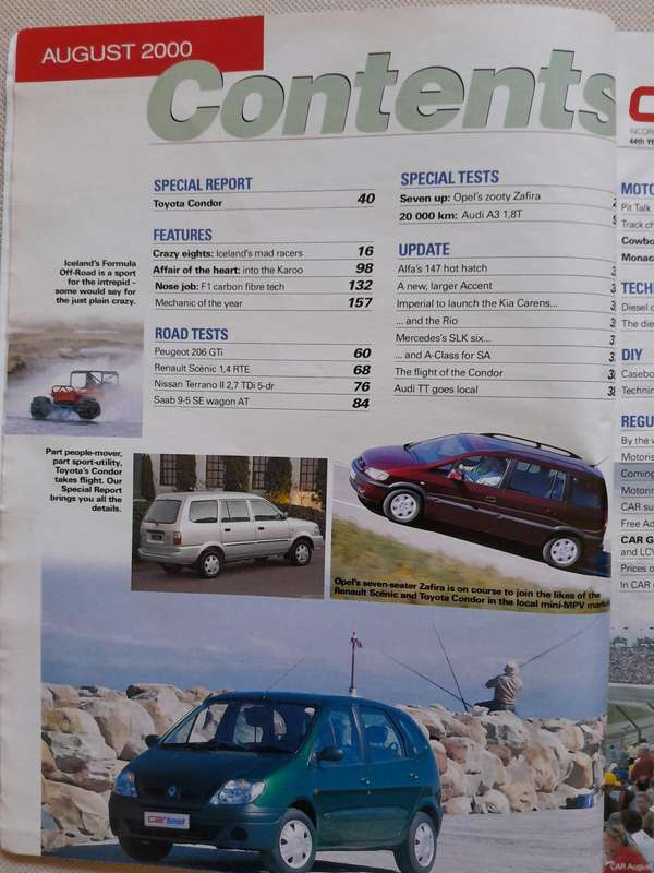 CAR MAGAZINE - August 2000.
