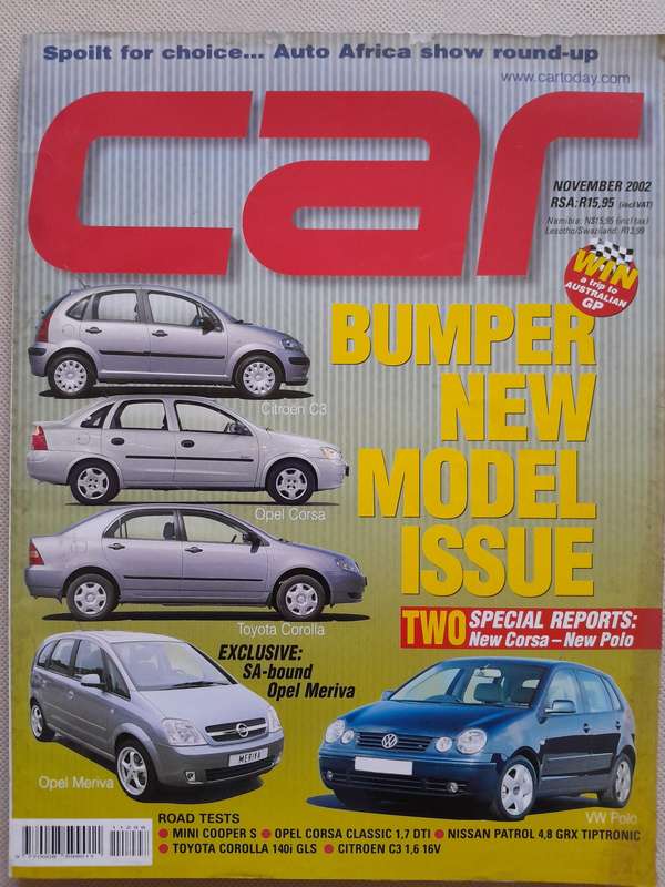 CAR MAGAZINE - November 2002.