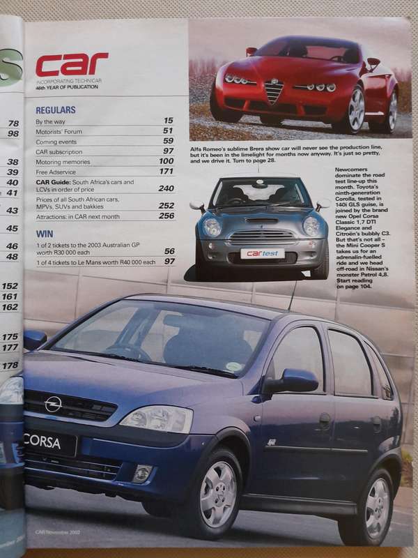 CAR MAGAZINE - November 2002.