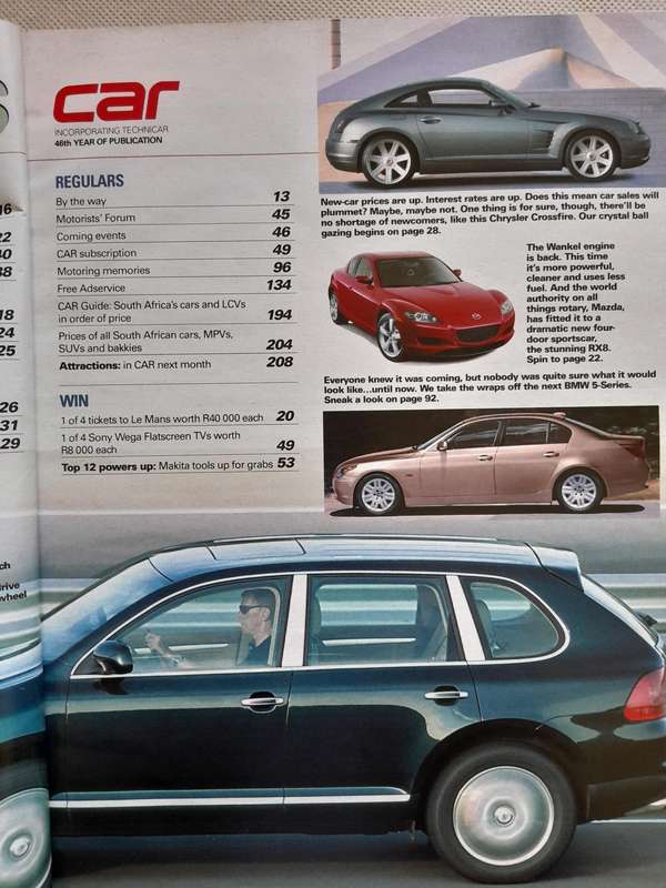 CAR MAGAZINE - January 2003.