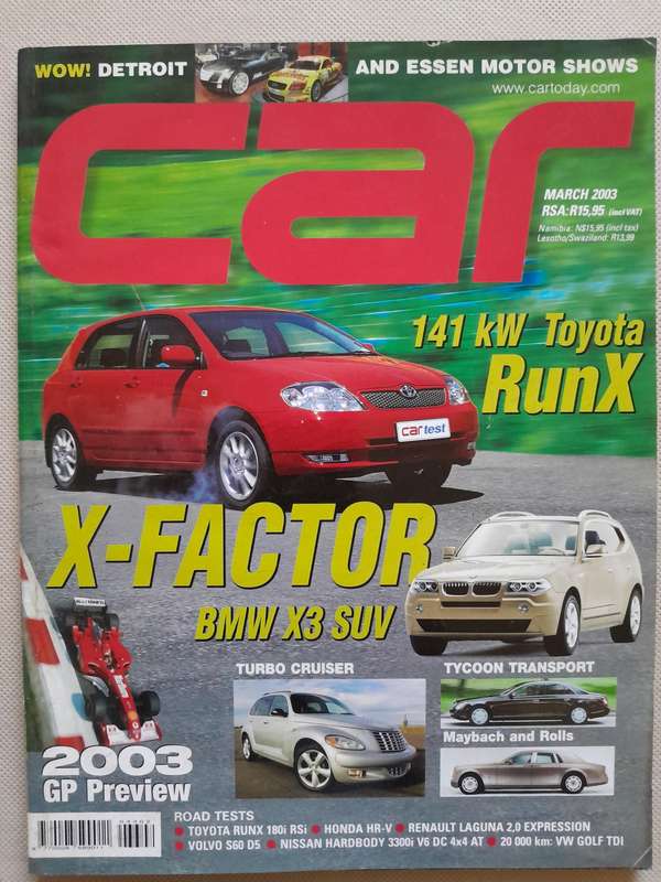 CAR MAGAZINE - March 2003.