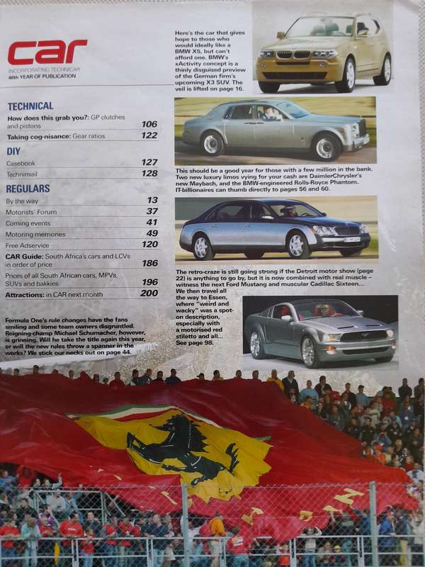 CAR MAGAZINE - March 2003.