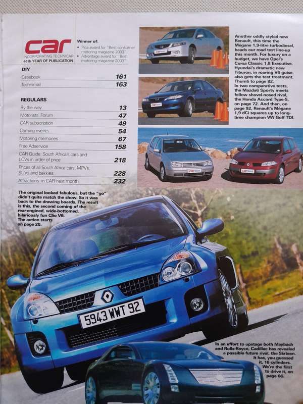 CAR MAGAZINE - July 2003.