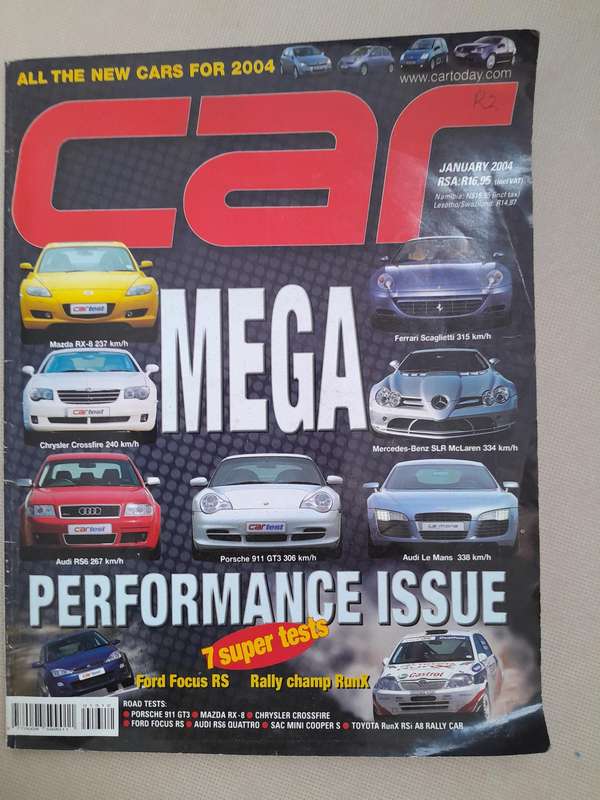 CAR MAGAZINE - January 2004.