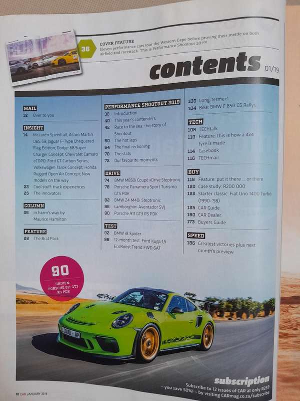 CAR MAGAZINE - January 2019.