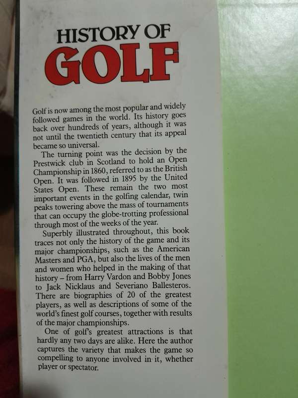 History of Golf - Michael Williams - 1985.