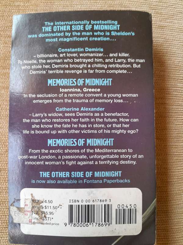 Memories of Midnight - Sidney Sheldon.
