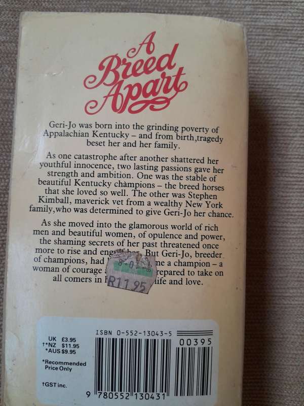 A breed Apart - Jeanne Day Lord.