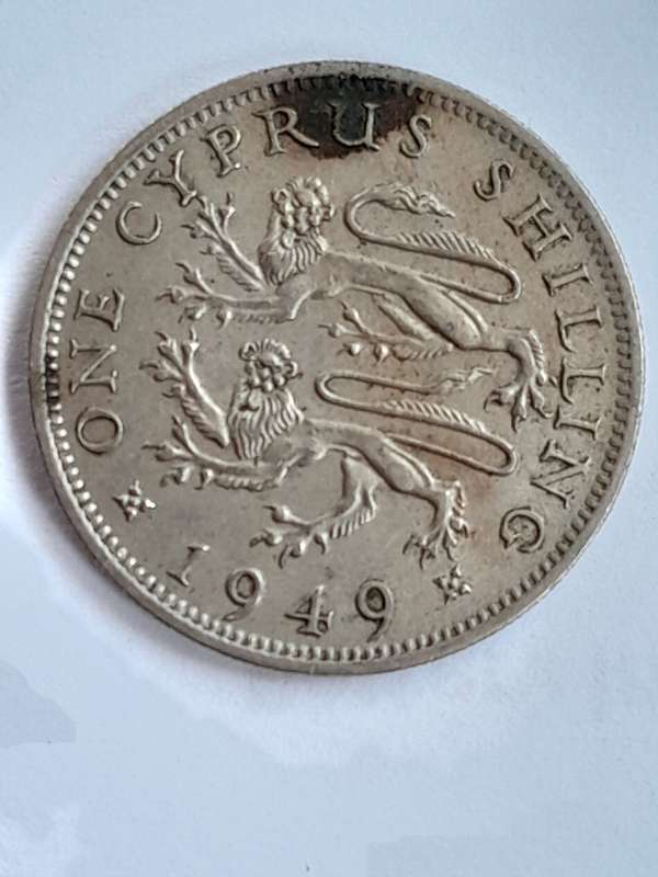 1949 One Cyprus Shilling
