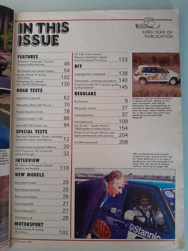 CAR Magazines - August 1989 and November 1989