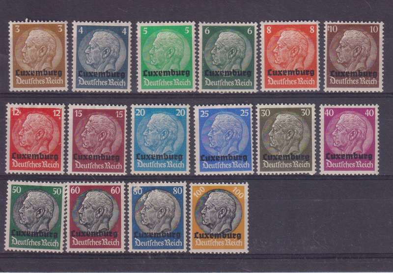 GERMANY WW2 1940 - GERMAN OCCUPATION OF LUXEMBOURG - MLH