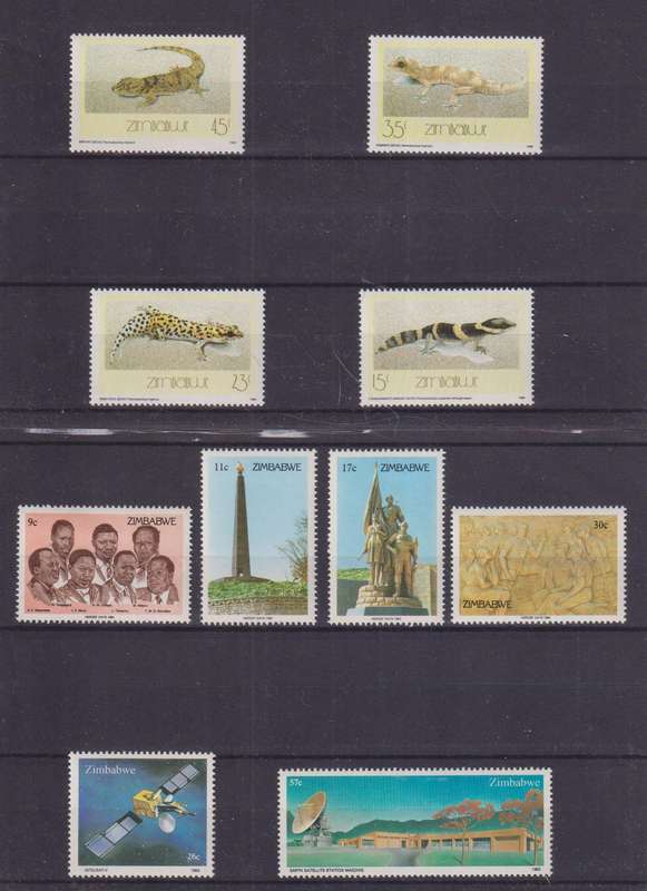 R12 SALE - COLLECTION OF ZIMBABWE STAMPS MNH
