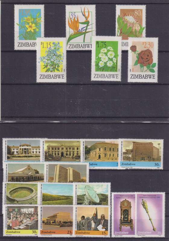 R12 SALE - COLLECTION OF ZIMBABWE STAMPS MNH