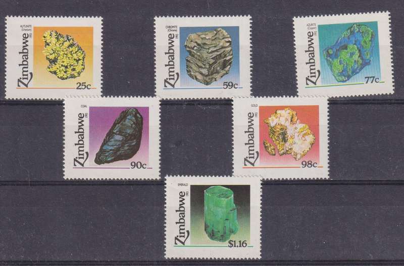 ZIMBABWE 1993 GEMS STAMP SET MNH