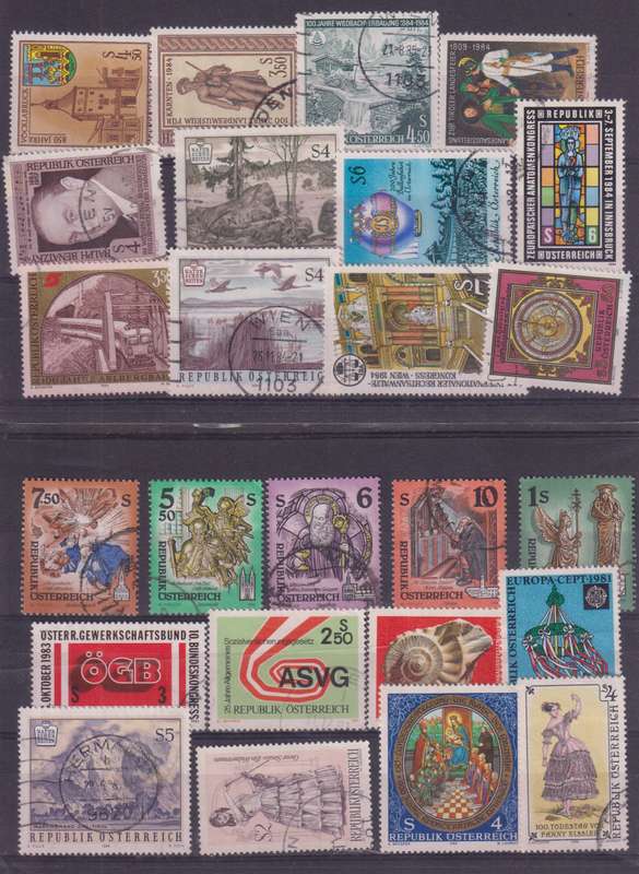 R12 SALE - COLLECTION OF AUSTRIAN STAMPS