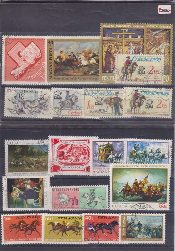 R12 SALE - COLLECTION OF THEMATIC STAMPS - HORSES