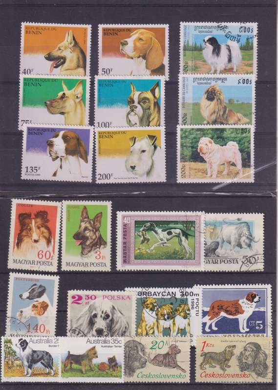 R12 SALE - COLLECTION OF THEMATIC STAMPS - DOGS