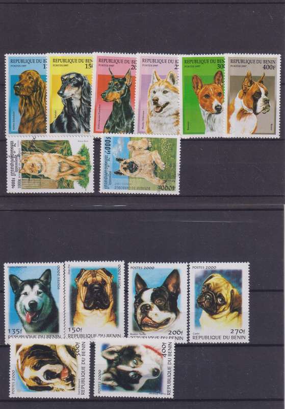 R12 SALE - COLLECTION OF THEMATIC STAMPS - DOGS