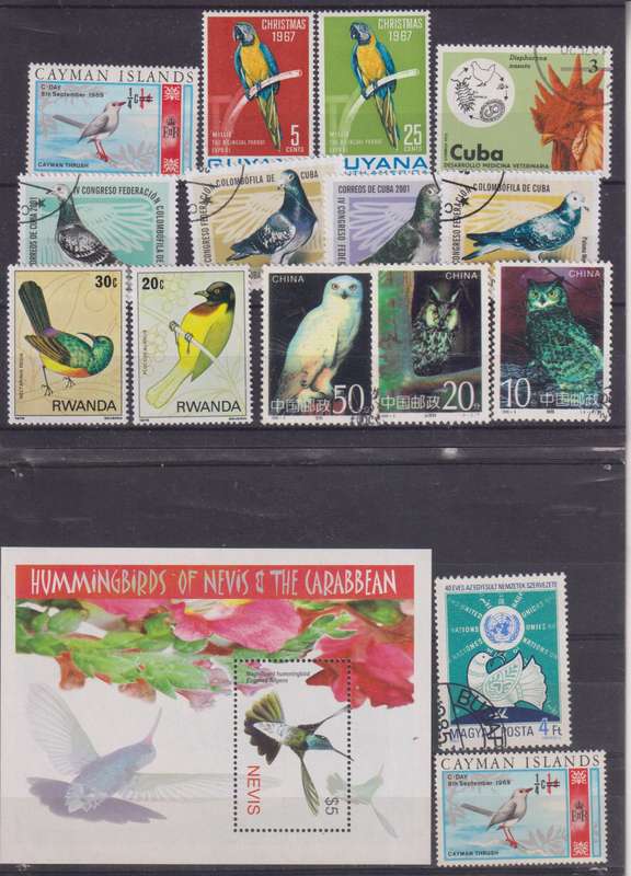 R12 SALE - COLLECTION OF THEMATIC STAMPS - BIRDS
