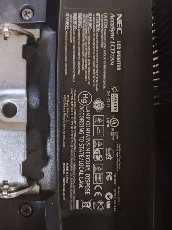 NEC AccuSync LCD72VM LCD Monitor
