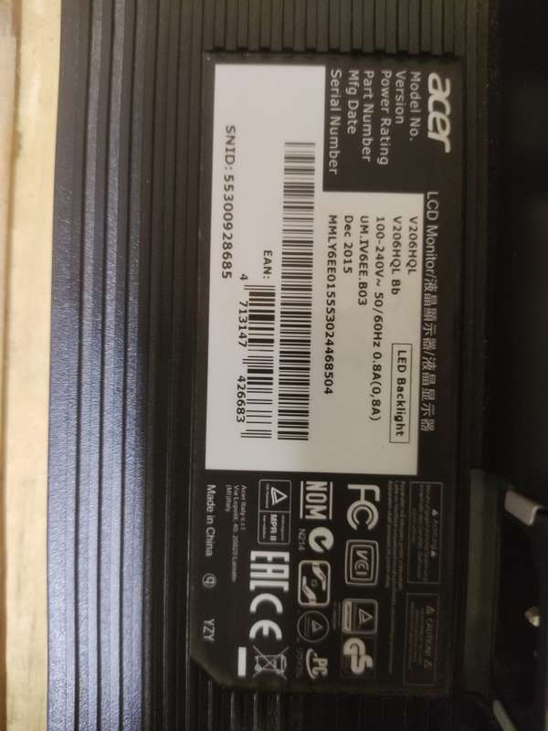 Acer V206HQL