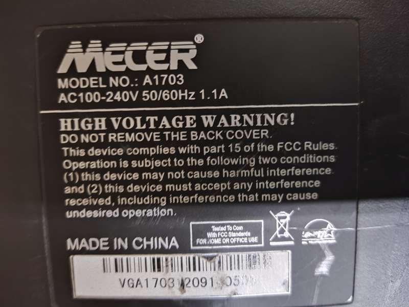 Mecer A1703 Monitor