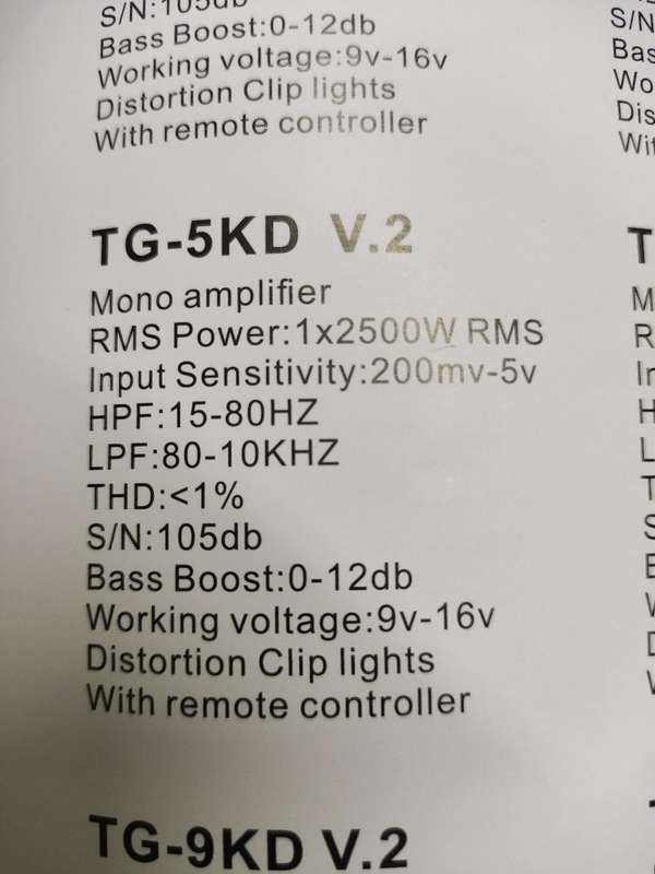 Targa TG-5KD V. 2 Amplifier