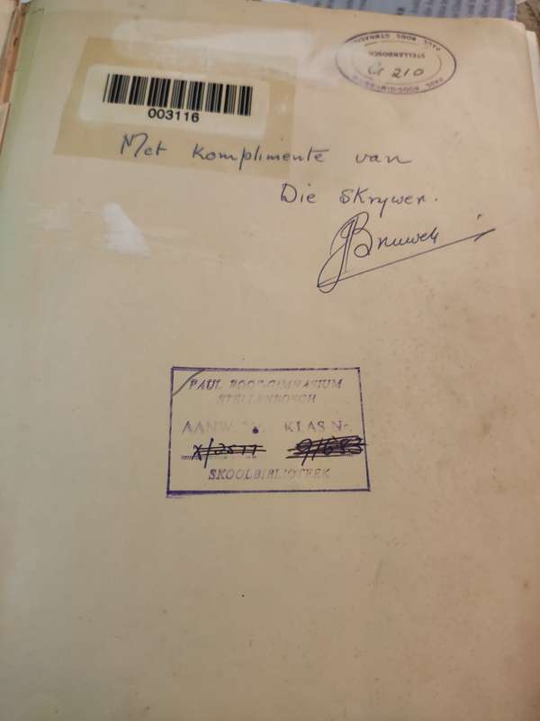 Die Bantoe van Suid-Afrika - J.Bruwer #Signed#