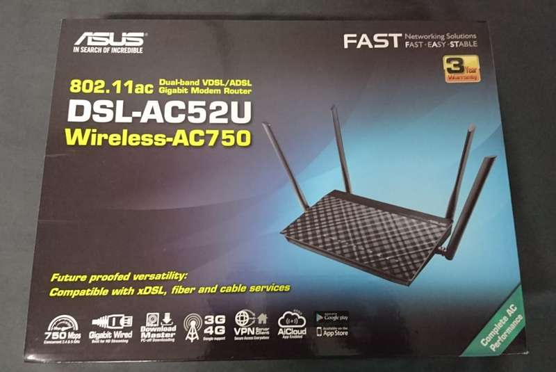 Asus DSL-AC52U Dual Band Wireless AC750 Router