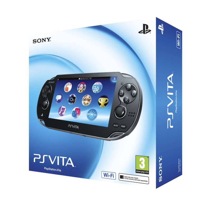 Sony PlayStation Vita OLED WiFi 3G Console - Black (PS Vita) + Sony Memory Card + Games