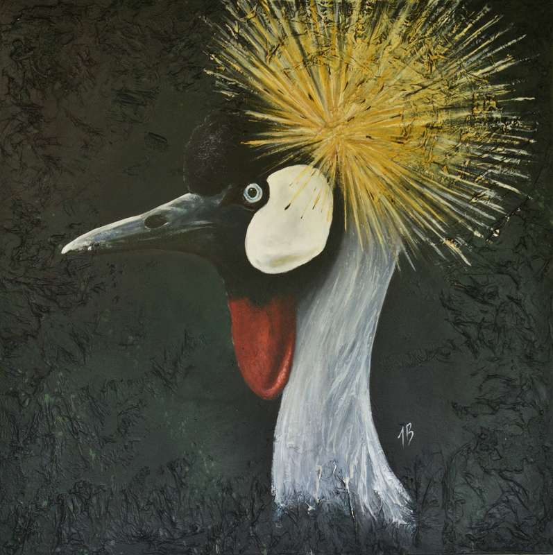 "Resplendent" Textured Acrylic Paiting