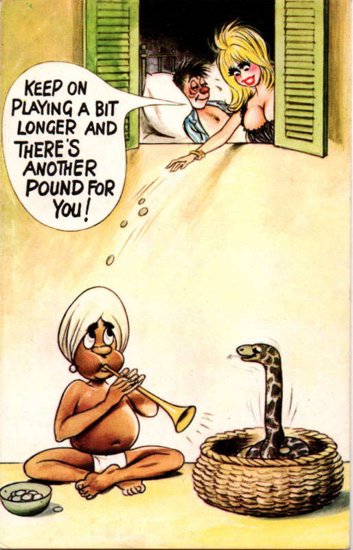 Postcard-Bamforth- Printed in England- COMIC Series No. 719