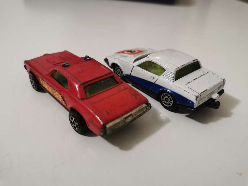 Vintage set of 2 Corgi diecast model cars.