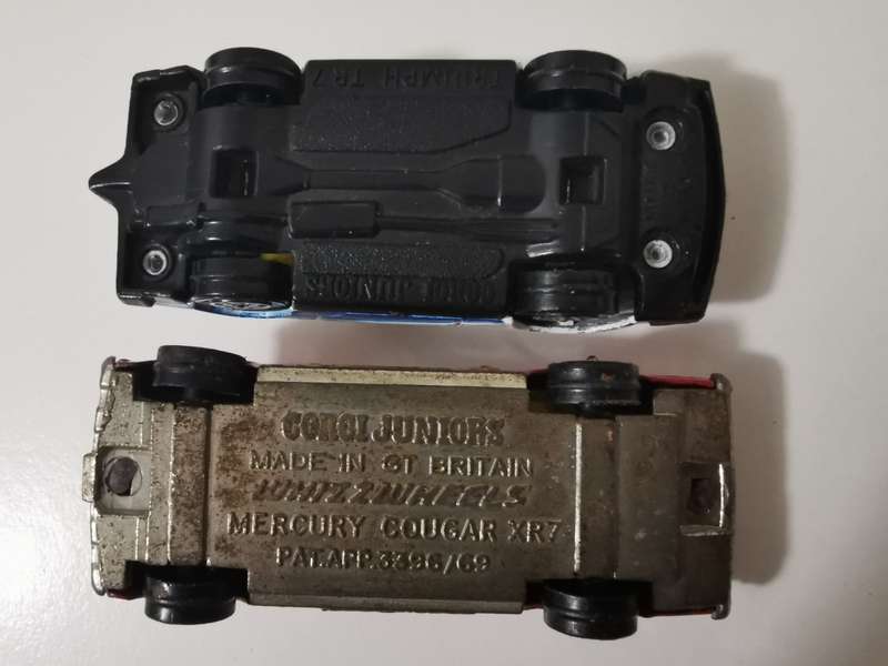 Vintage set of 2 Corgi diecast model cars.