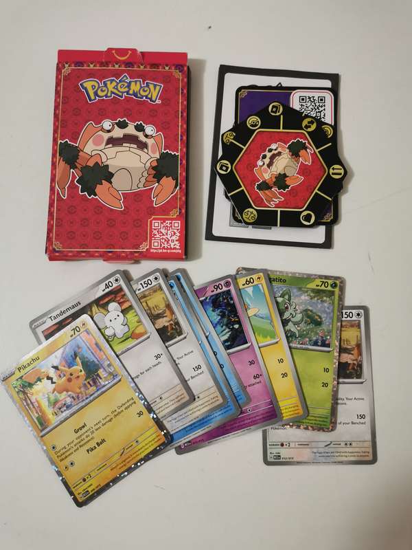McDonalds Pokemon set 2023 with Pikachu card
